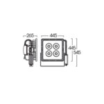 drawing floodlight led fll431 200w