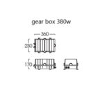 drawing gear box 380w floodlight led fll420 380w